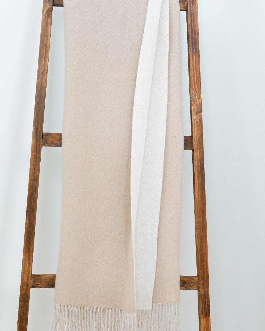 The Double Face Essential Throw - 100% Cashmere