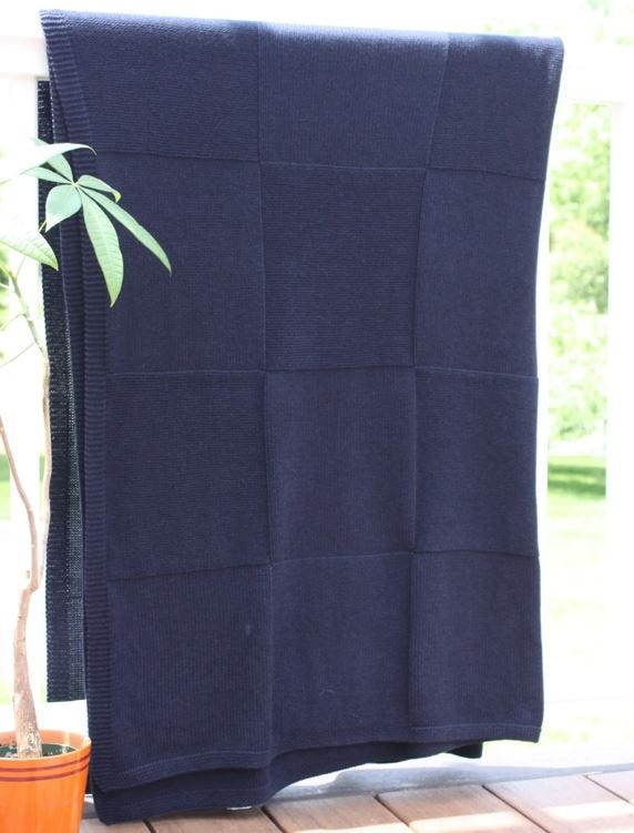 Cotton Cashmere Boardwalk Throw