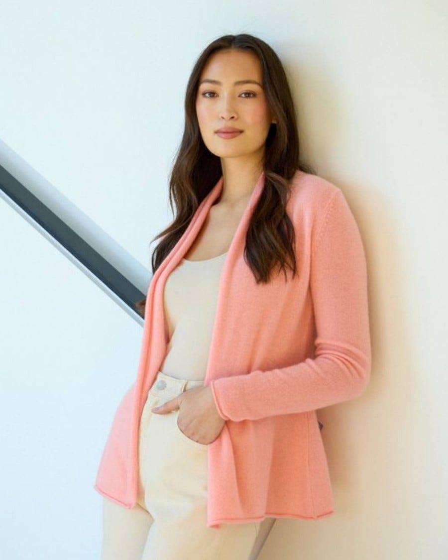 100% Cashmere Shrunken Duster