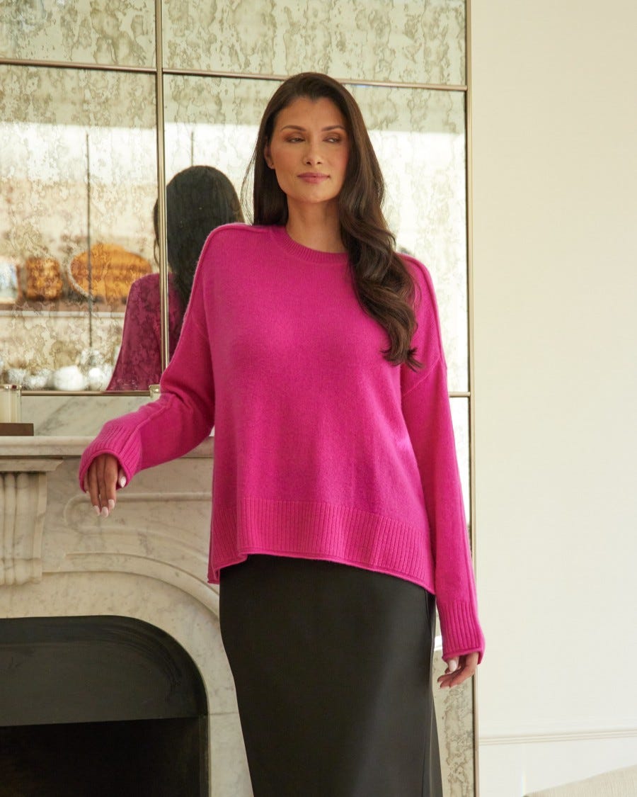 Women's 100% Cashmere Emilia Crew