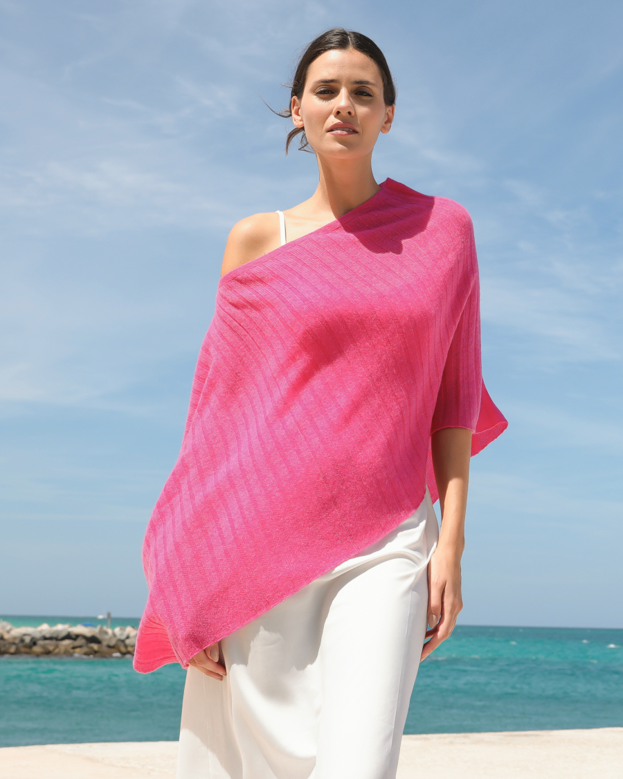 Cashmere Ribbed Mini Topper