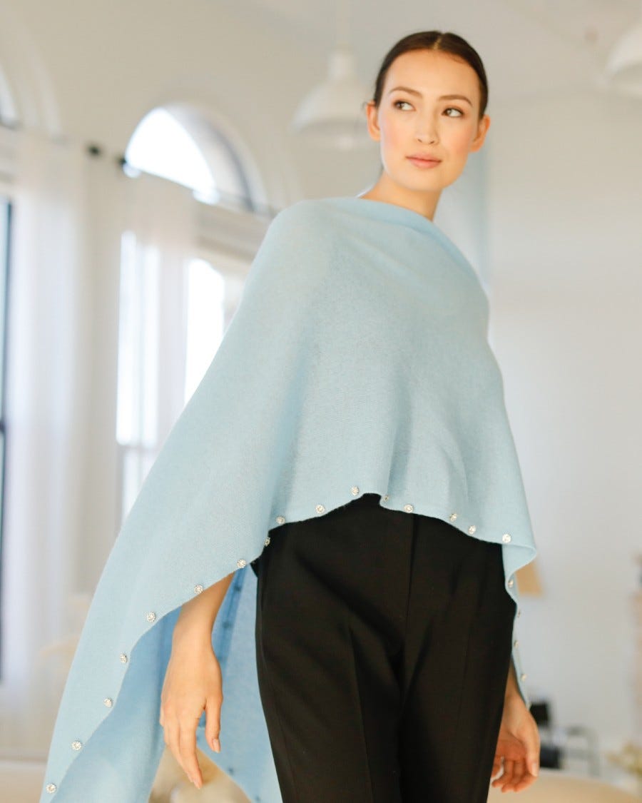 Image of Cashmere Rhinestone Dress Topper