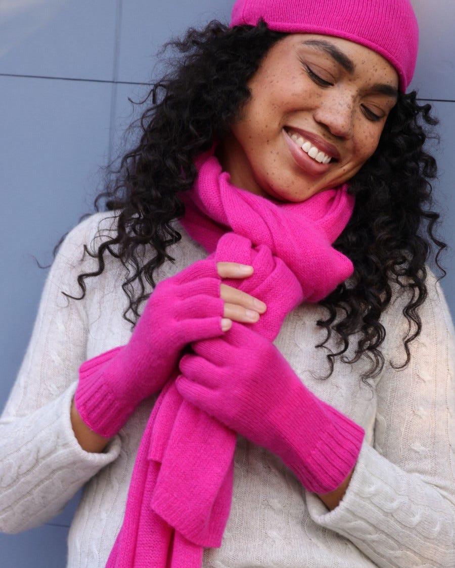 Cashmere Essential Fingerless Glove 