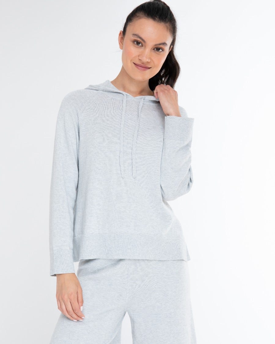 Cotton Cashmere Bella Cropped Hoodie