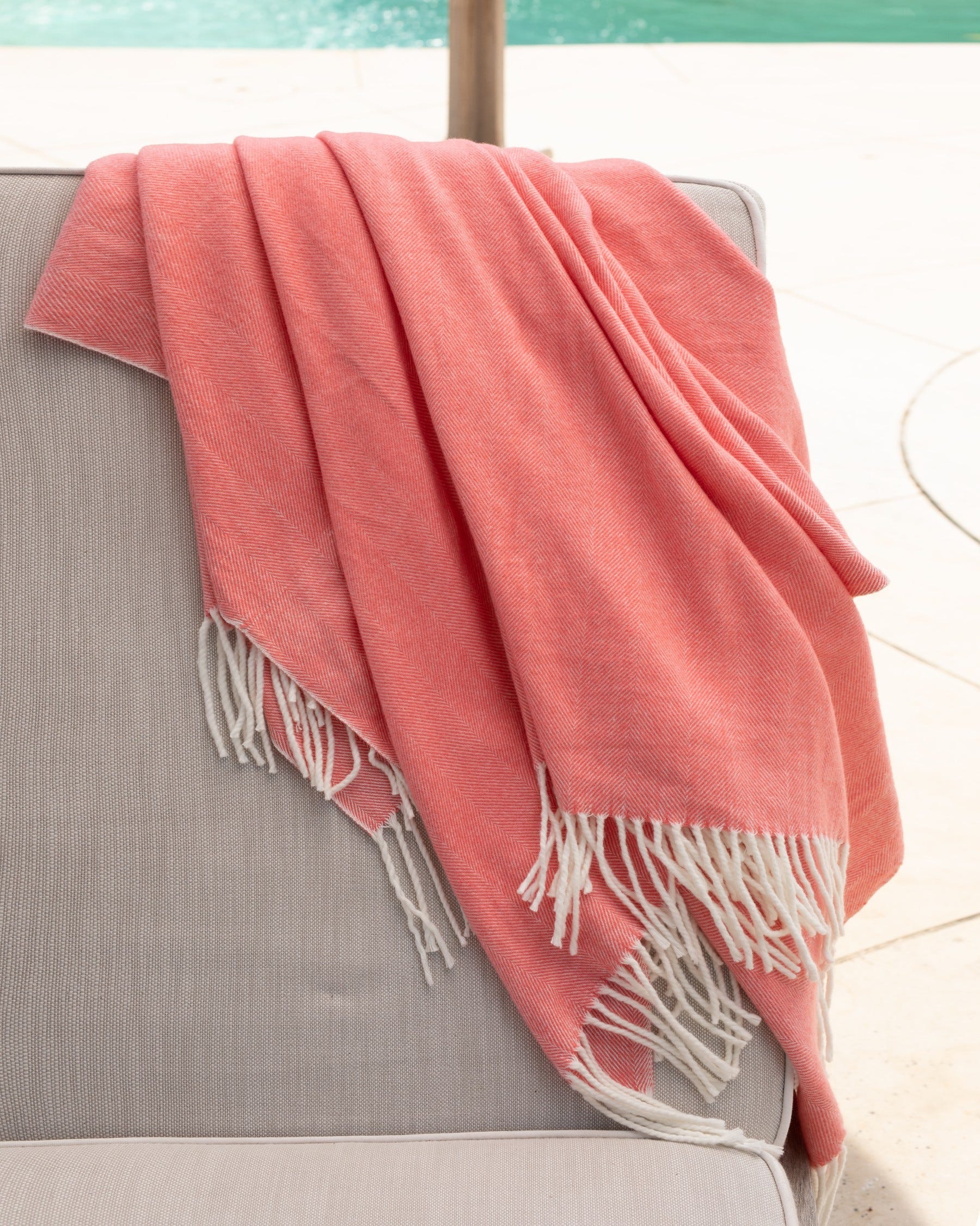 Adirondack Herringbone Throw Alashan Cashmere